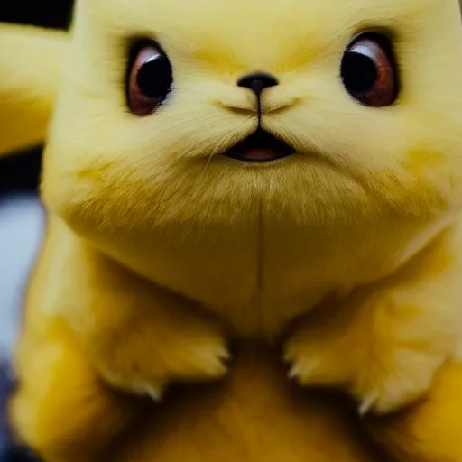 Image similar to real life pikachu, professional photography, national geographic