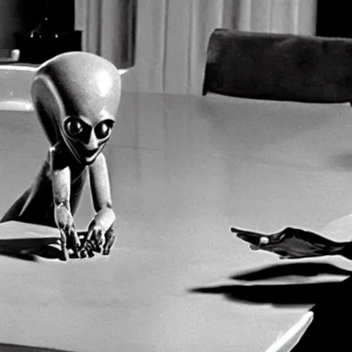 Prompt: shocking photo of classified alien creature on a table, 1 9 6 5 film, high detailed, closeup, hd