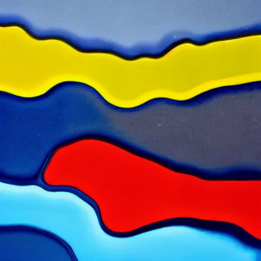 Image similar to primary colors, primordial soup