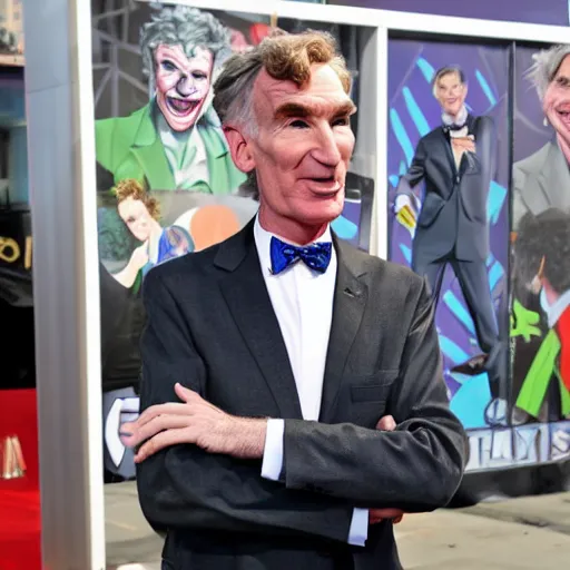 Prompt: bill nye as the joker