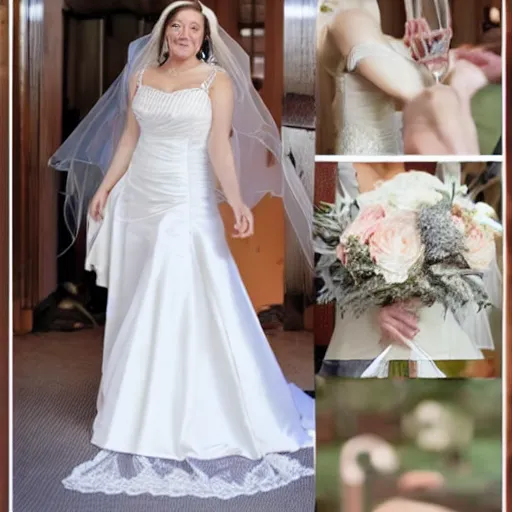 Image similar to Reisalin Stout in a wedding dress