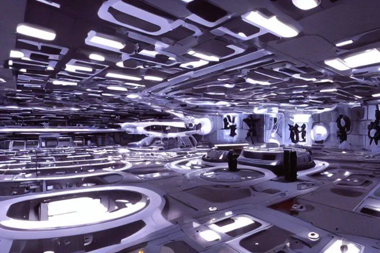 Image similar to a futuristic film studio by Stanley kubrick, sci-fi, reimagined by industrial light and magic