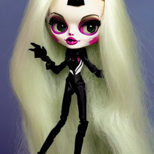 Image similar to beautiful monster high doll of angelina jolie