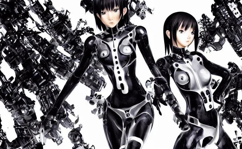 Prompt: GANTZ:O styled desktop background, 21:9