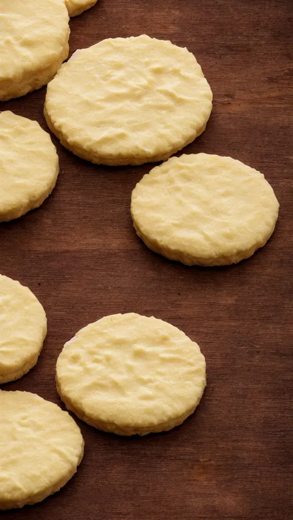 Prompt: 6 0 s food photography of a mayonnaise biscuit, soft focus