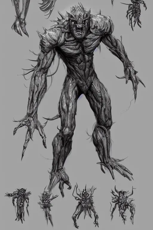 Image similar to full body monster concept art, humanoid form, insect based, digital art, in the style of ben lol, brian sum, ramil sunga, herbert lowis, furio tedesschi, christopher cao, frederic daoust, joe botardo, artstation, pinterest, deviantart, photoshop