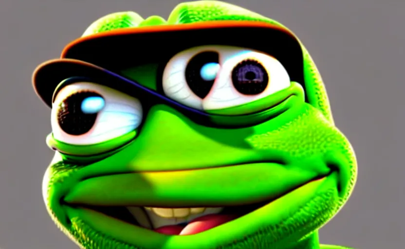 Prompt: pepe pixar