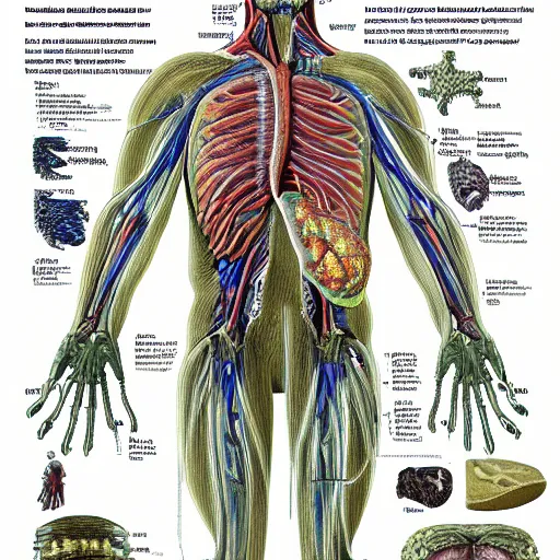 Image similar to A detailed biological anatomy of a minion, photorealistic, textbook, scientific