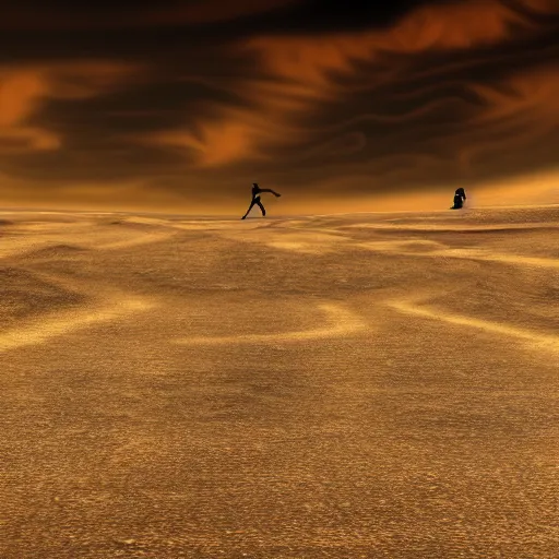 Prompt: Skeleton skateboarding desert background, 4k, concept art