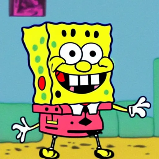 spongebob squarepants, evil, sharp teeth, bad teeth, | Stable Diffusion ...