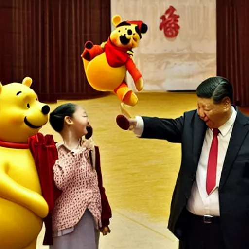 Image similar to xi jinping as winnie the pooh.