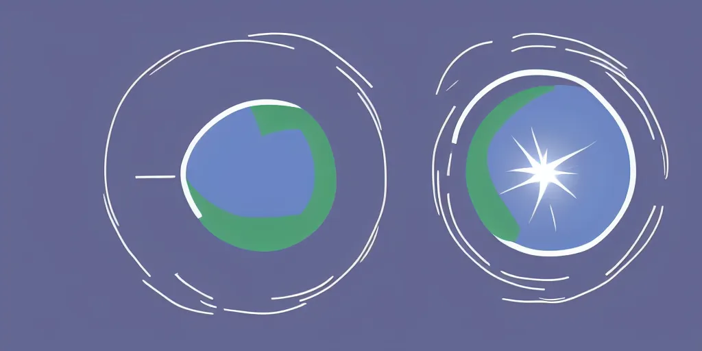 Prompt: minimalist design, simple, beautiful, vector based, circle in the middle, flag of earth