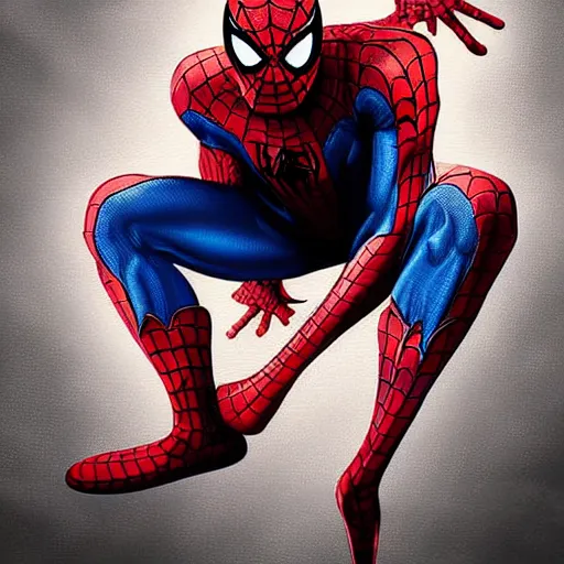 Image similar to digital art of Spiderman becoming a monster, dynamic lighting, creative, art