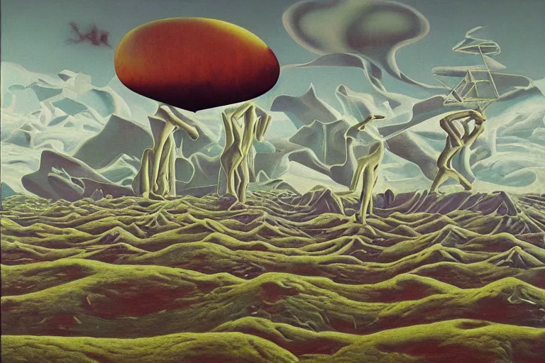 Image similar to boards of canada, surrealism, elegant oil painting, highly detailed
