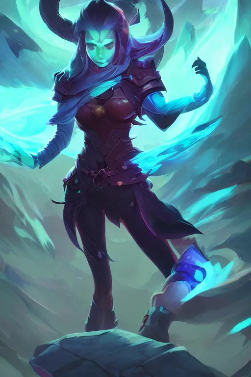 Prompt: twitch league of legends wild rift hero champions arcane magic digital painting bioluminance alena aenami artworks in 4 k design by lois van baarle by sung choi by john kirby artgerm and greg rutkowski and magali villeneuve mage fighter assassin