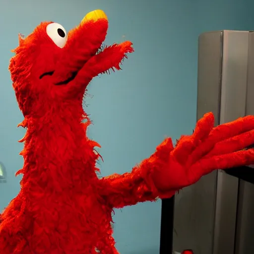 Image similar to lovecraftian elmo