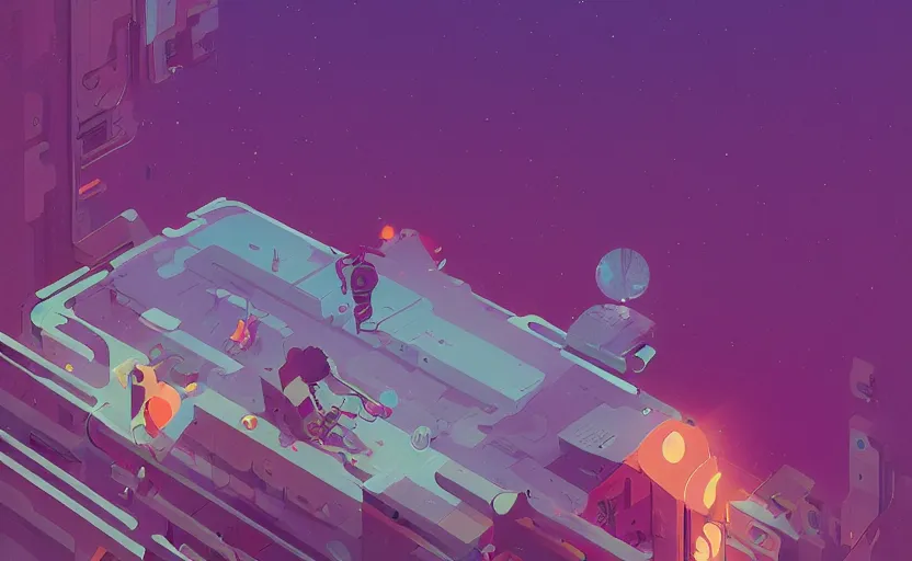 Image similar to imagination, james gilleard, moebius, print, game art