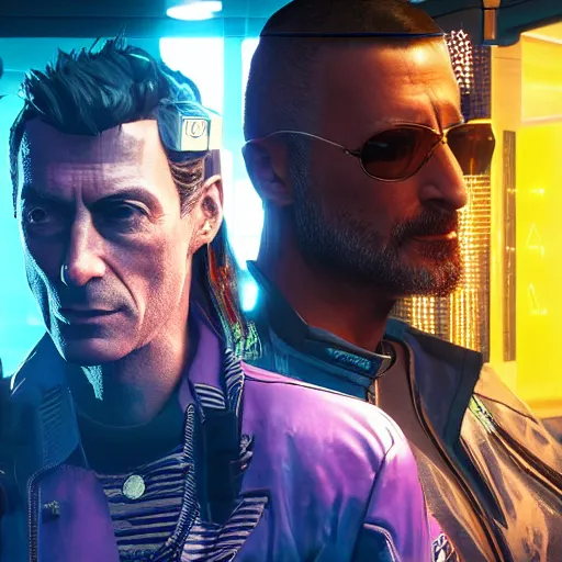 Prompt: paul weller in cyberpunk 2077 , realistic face , studio lighting , high detail , 8k , sharp