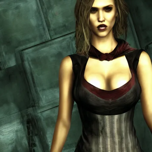 Image similar to jessica alba, vampire the masquerade bloodlines, troika games, vtmb, vtm