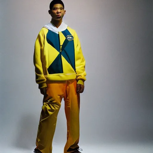Image similar to realistic photoshooting for a new nike acg lookbook, cinematography, color film photography, photo in style of tyler mitchell, shusei nagaoka, steven meisel, petra collins, 3 5 mm