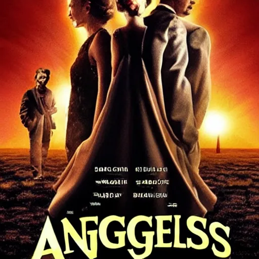 Prompt: movie poster about angels