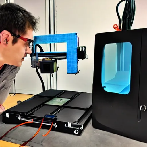 Image similar to 3 d printer printing a 3 d printer