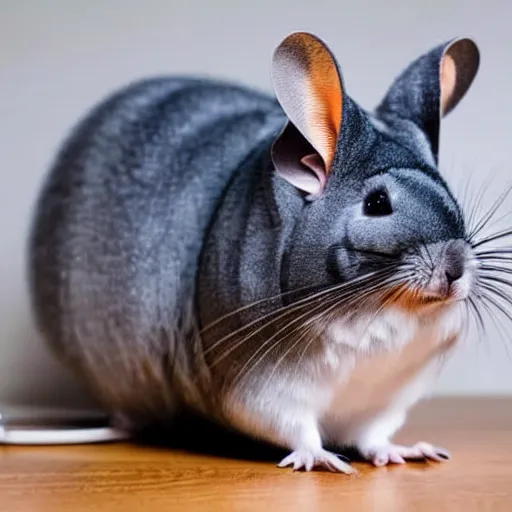 Image similar to a Chinchilla dressed up in a business suit