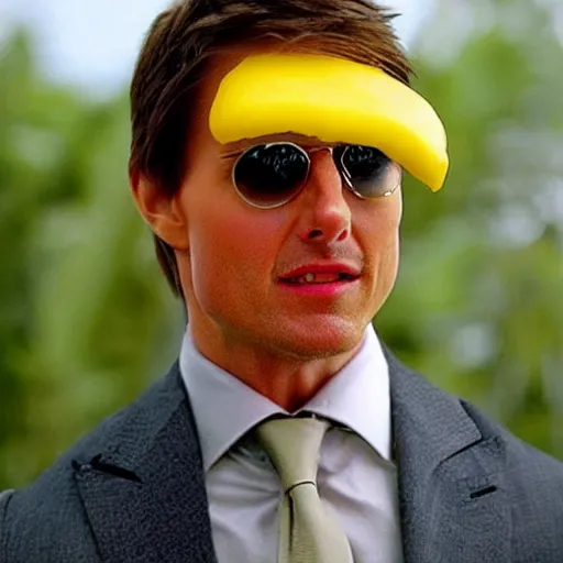 Image similar to tom cruise as a citron, citron head!!!!