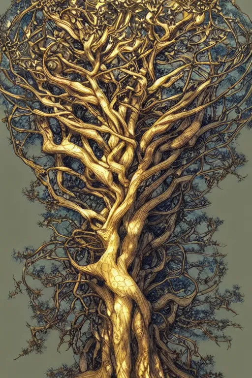 Prompt: a tree, art by ayami kojima, intricate, elegant, highly detailed, smooth, sharp focus, artstation