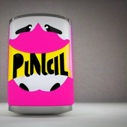 Image similar to the new futuristic Pringles logo, 3d render