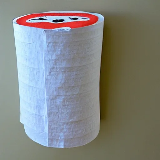 Image similar to anthropomorphic paper towel