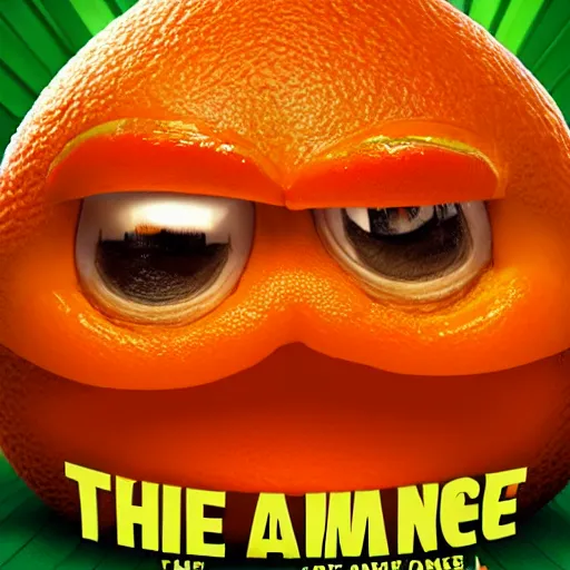 Image similar to the annoying orange movie poster