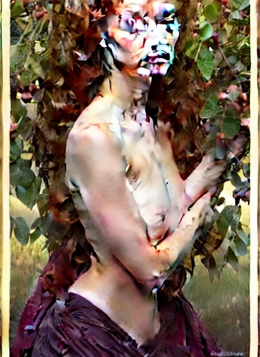 Image similar to symmetry!! portrait of young woman cursed with ever - increasing intelligence beauty and virtue, slice - of - life in apple orchard, realism, golden ratio facial proportions!! intricate, elegant, highly detailed, digital painting, artstation, concept art, smooth, sharp focus, illustration, art by artgerm and greg rutkowski and alphonse mucha