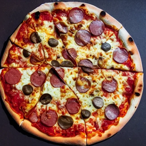 Image similar to the sun melting a pizza