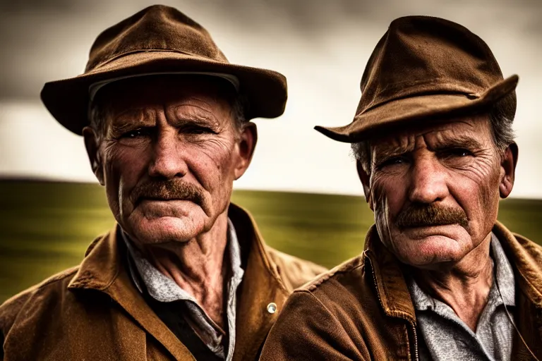 Image similar to a cinematic headshot portrait of a farmer, stood outside a wooden cabin, ultra realistic, dramatic lighting