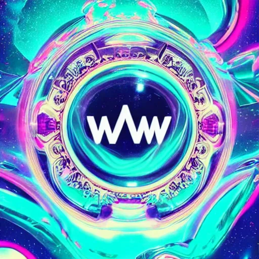 Image similar to a and w vaporwave logo, digital art, cosmic, 3 d high definition, trending on art station, photorealistic, high resolution, 8 k, octane, hyper detailed, insane details, intricate, elite, ornate, elegant trend, highly detailed and intricate, sharp focus, photography, unreal engine