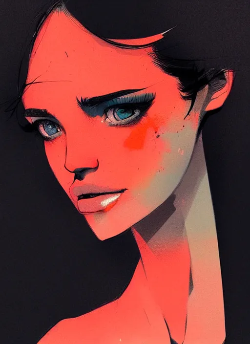 Image similar to a ultradetailed beautiful panting of a stylish woman wearing a shirt with a tie, she has black hair, dancing, by conrad roset, greg rutkowski and makoto shinkai, trending on artstation