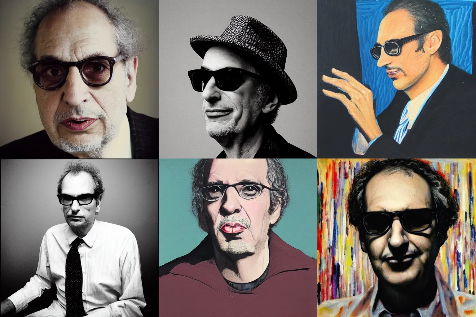 Prompt: “portrait of Donald fagen, by Al kallis”