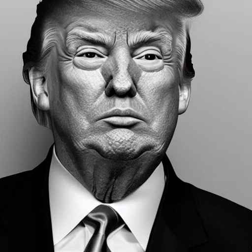 Image similar to mugshot photo of Donald Trump, realistic