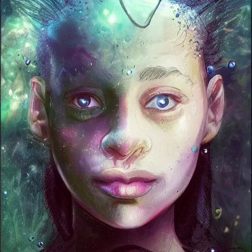 Prompt: happy birthday beautiful worrier girl, fantasy novel by Neil Gaiman, highly detailed portrait of a beautiful black hair girl, trending on artstation