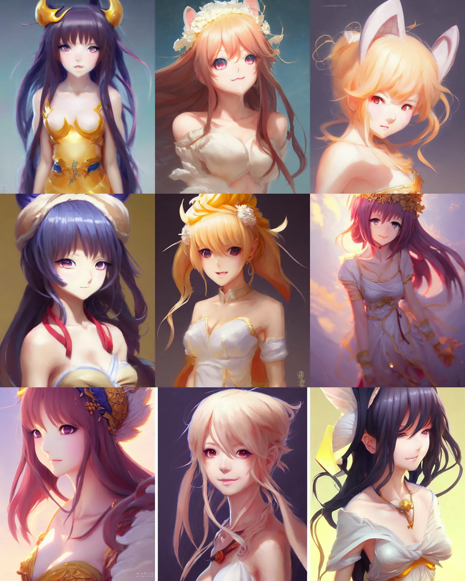 Prompt: character concept art of an anime goddess of cheese | | cute - fine - face, pretty face, realistic shaded perfect face, fine details by stanley artgerm lau, wlop, rossdraws, james jean, andrei riabovitchev, marc simonetti, and sakimichan, trending on artstation