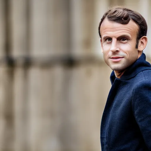 Image similar to the grandson Emmanuel Macron, 50mm photography, high quality, 4K