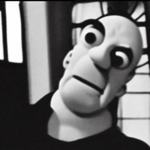 Image similar to a still of homer simpson in psycho ( 1 9 6 0 )