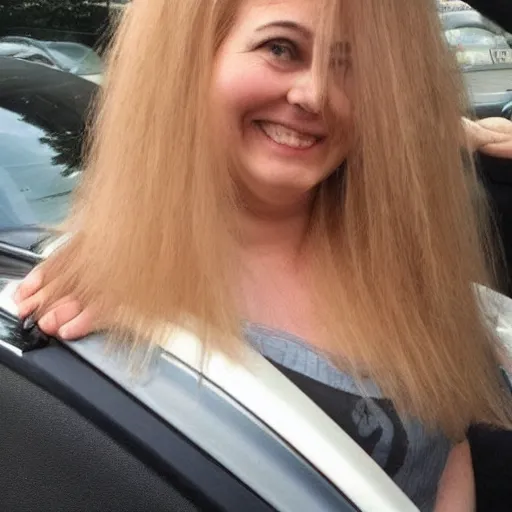 Image similar to a hybrid between hair and a car