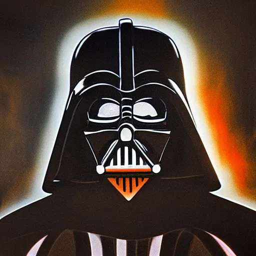 Image similar to award winning photography of cave paintings depicting Darth Vader from Star Wars