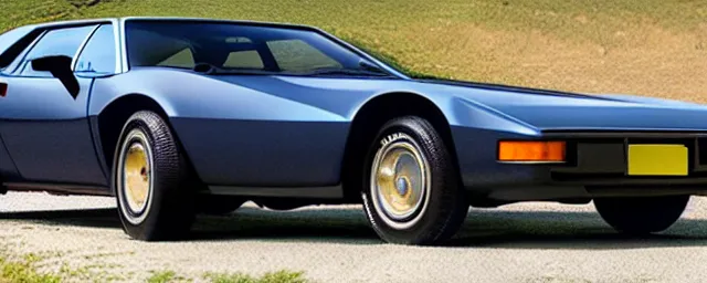 Image similar to a single 1 9 7 6 lotus esprit and 1 9 6 9 dodge charger hybrid, dslr