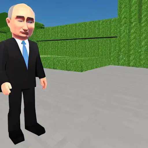 Image similar to Putin in ROBLOX.