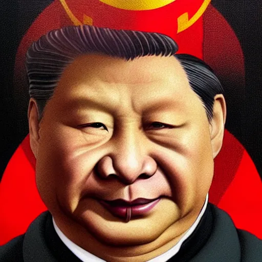 Image similar to leader of people's republic of china xi jinping as duke nukem, highly detailed, digital painting, artstation, concept art, matte, sharp focus, illustration, art by artgerm and greg rutkowski and alphonse mucha