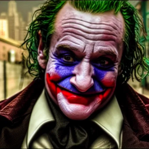 Image similar to Robin Williams as The Joker 8k hdr