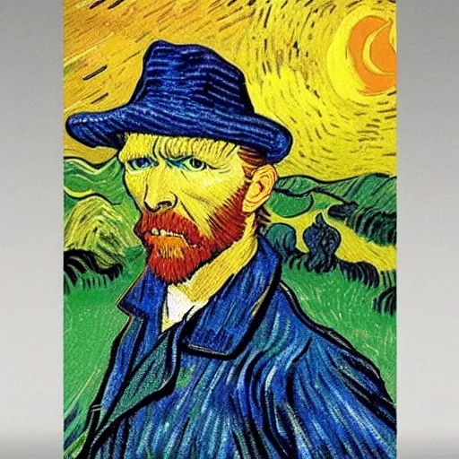 Image similar to vincent van gogh, stop motion vinyl action figure, plastic, toy, butcher billy style